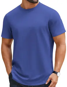 COOFANDY Mens T-Shirts 100% Cotton Crewneck Short Sleeve Tees Casual Plain Shirts