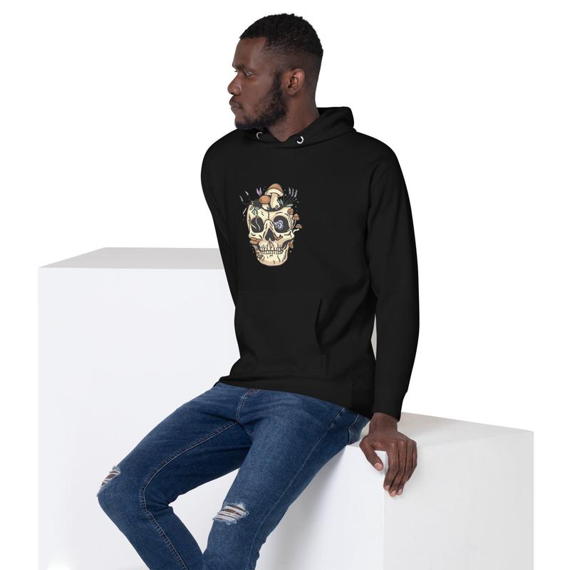 SNRG Skull & Shroomz Graphic Unisex Hoodie - Escape The Ordinary