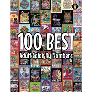 100  Adult Color By Numbers:  designs from Sunlife Drawing color by number coloring books - Paperback