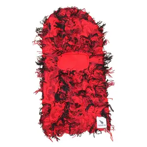 PREMIUM DISTRESSED BALACLAVA SHIESTY MASK - RED