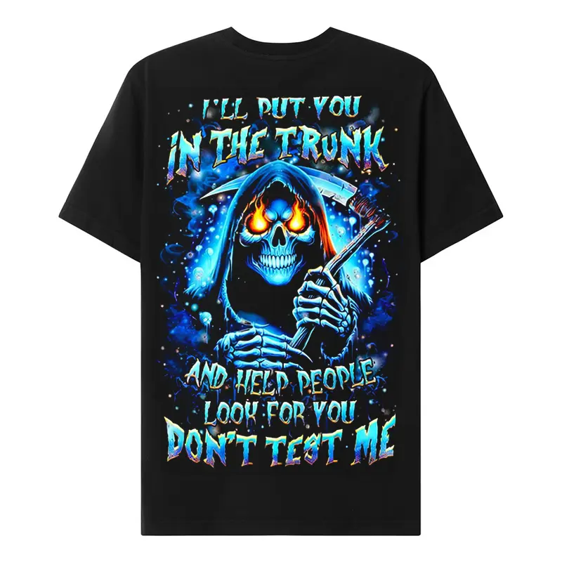 Chaosmoda Generation X I'll Put You In The Trunk Custom Year Skull T-shirt