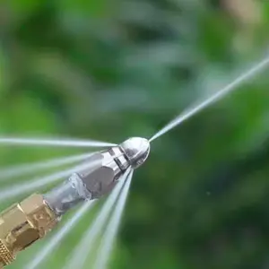 Sewer Cleaning Tool High-pressure Nozzle,65000 PSI Sewer Jetter Nozzle,Stainless Steel Pressure Washer Drain Jetter Hose Nozzle Tools with 1/4" Quick Connector,Cleaning Accessories