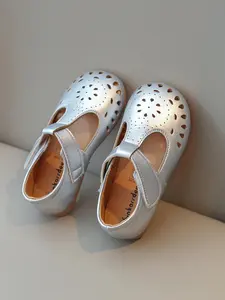 Minimalist Casual Plain Color PU Leather Flat Shoes, Round Toe Flats, Soft Sole Flats, Fashionable Comfortable Breathable Shoes for Daily Wear, Lightweight Comfortable Shoes for Kids