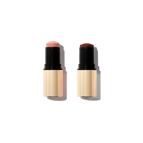 The Cheek Dimension Duo – Cream Stroke Blush Stick + Heat Stroke Cheek Tint for Sculpted Color by MAKE Beauty