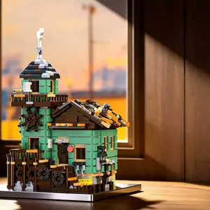 2688 Piece Abs Creative Stem Building Blocks Set, Fisherman House Immersive Craft Kit, DIY Building Model, Enhance Hand-Eye Coordination & Creativity Gift, Building Block Sets