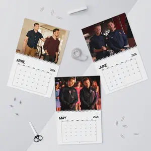 Buck-Eddie 2026 Calendar, Evan "Buck" Buckley/Eddie Diaz Wall Calendar, 911 TV Series