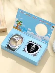 Freshwater Pearl Gift Set Vacuum Pack Shell Can Metal Necklace Pendant Pearl Box Set Three-Piece, Holiday Gift, Birthday Gift, Valentine's Day Essential