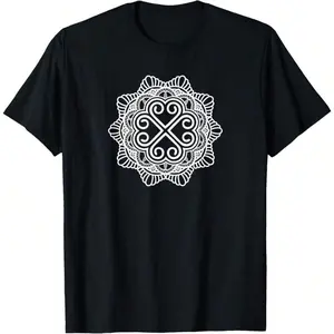 180gMost Popular Hmong Miao Hmoob Traditional Pattern T-Shirt