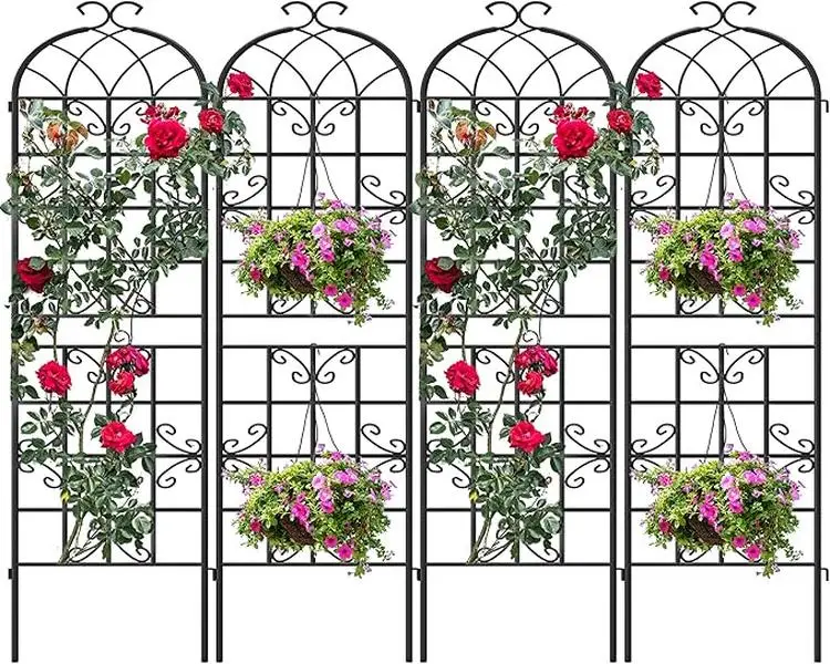 Yitahome 2pc / 4pc Outdoor Patio Decorative Garden Fencing Trellis for Climbing Vegetable Plant