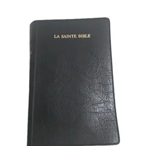 Regular French Bible Segond 1910 Black Hardcover Handheld Size Red Letter Unabridged Haitian Creole Version Personal Reading Spiritual Service Gift Ideyal Tradiksyon