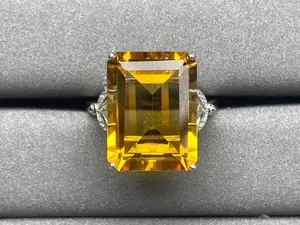 A524 Citrine Ring Natural Stone