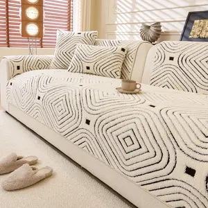 High-End Threaded Sofa Cushion, Durable Anti-Slip Couch Pad, All-Season Universal Fit, New Design, Super Wear-Resistant