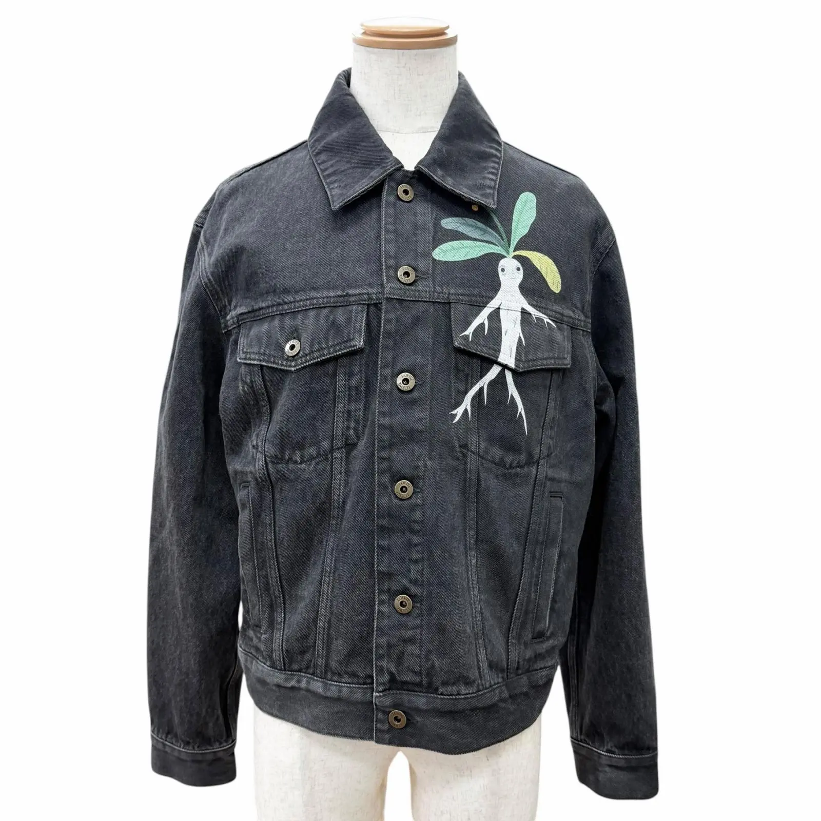 Pre-owned Loewe Cotton Small Leather Goods Sna Fujita Collaboration Mandragora Denim Jacket Limited