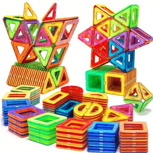 40/80/100 pieces - Magnetic building set, Stem Magnetic Blocks, suitable for boys and girls, STEM educational toy, better for developing hands-on skills, creative learning puzzle gift, made of ABS material, suitable as Easter, Thanksgiving gift