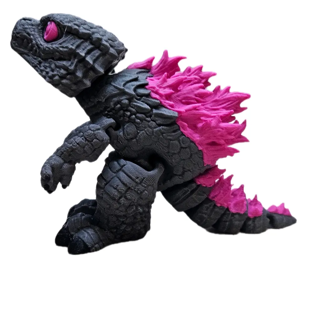 3d printed articulating evolved baby godzilla fidget 3d printed articulating evolved baby godzilla fidget