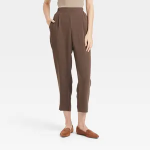 Women's Signature Crepe Tapered Ankle Pull-On Pant - A New Day