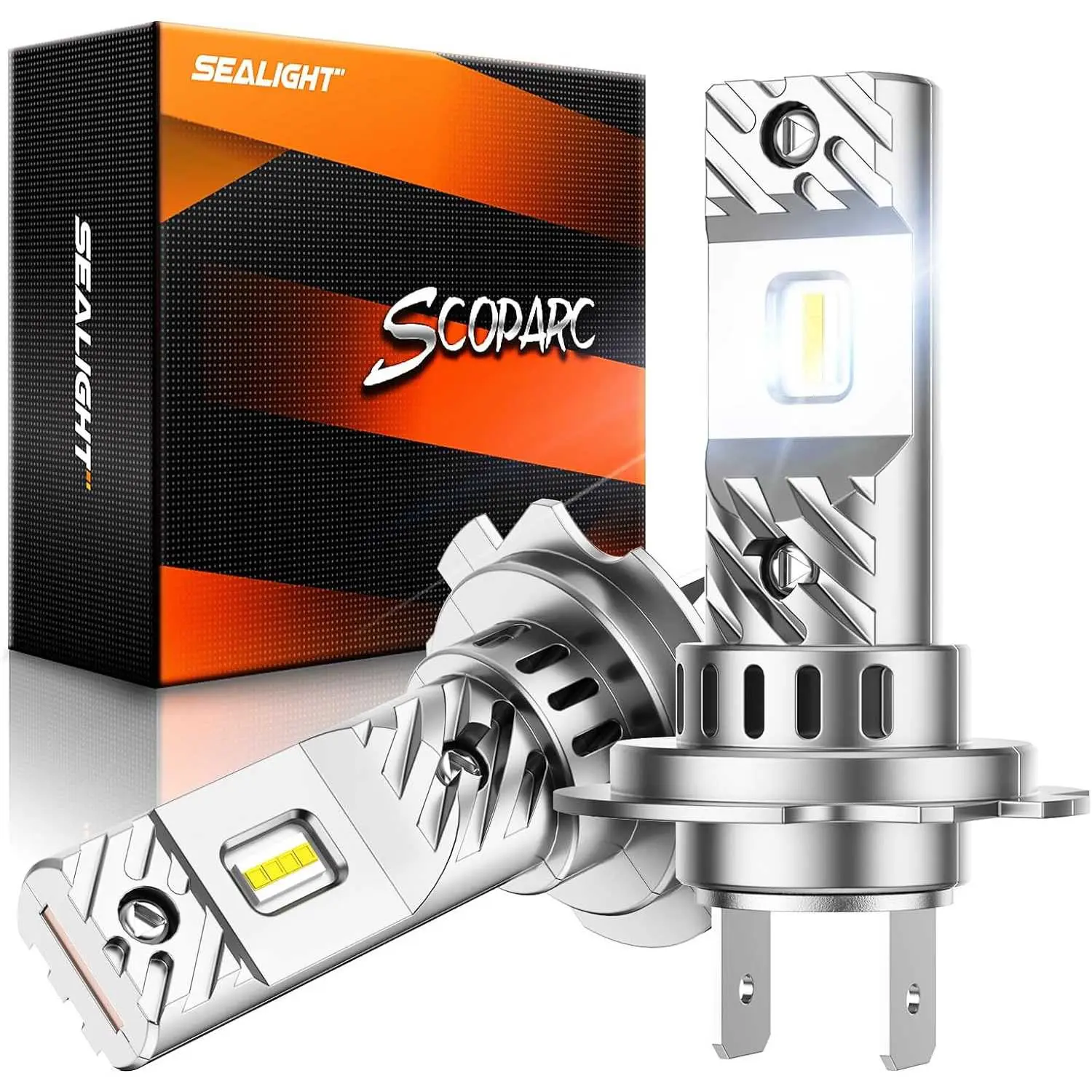 2012 Audi TT Quattro H7 70W 6500K White IP68 LED Headlight Bulbs 2PCS SEALIGHT S6