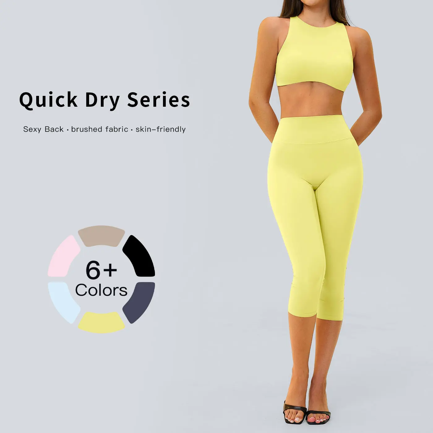TENWOLF Women's 2-Piece Seamless Gym Workout Set, Long Sleeve Crop Top and High-Waisted Tummy Control Butt-Lifting Leggings, Athletic Sports Clothing, Gym Workout Sets, Fitness Tracksuit, Women's Clothes, Cropped Activewear, Gym Sportswear