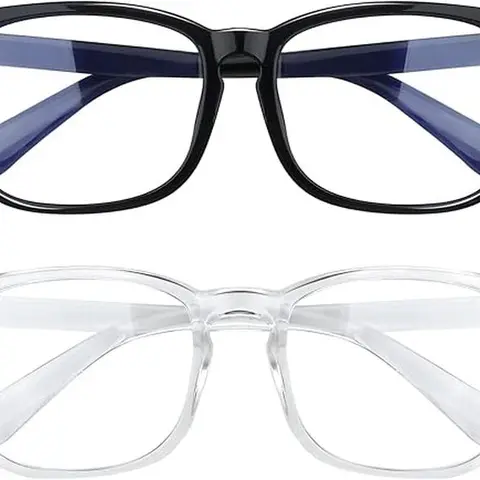 2 Pack, Blue Light Glasses for Woman, Blue Light Glasses, Blue Light Glasses Men, Bluelight Glasses Womens, Computer Glasses Lightweight Eyeglasses High Quality Eyeglasses