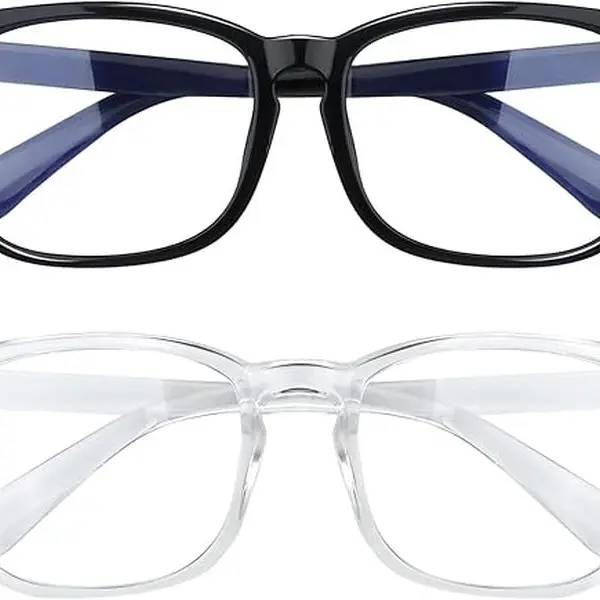 2 Pack, Blue Light Glasses for Woman, Blue Light Glasses, Blue Light Glasses Men, Bluelight Glasses Womens, Computer Glasses Lightweight Eyeglasses High Quality Eyeglasses