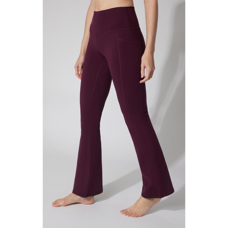 Polarlux Tribeca Elastic Free Full Length Side Pocket Flare Leg Pant