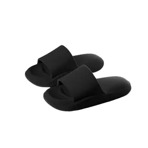 Foot resurrection cabin! EVA men's/women's summer sports slippers, run wild for 3 hours without acid Shoe Footwear Girl Flipflop Slide Tsinelas Black
