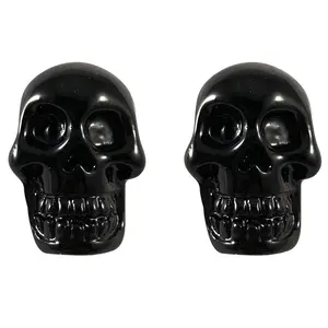 Skull Stud Black Earring Jewelry