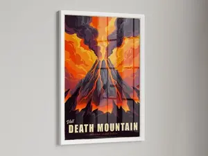 Legend of Zelda Travel Poster - Hyrule Region Poster Set - Legend of Zelda Wall Art - Retro Travel Poster N03