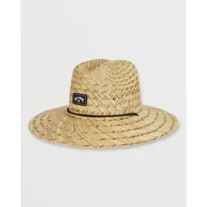 BILLABONG Tides Straw Lifeguard Hat, Summer Seagrass Straw Wide Brim Sun Hat for Beach & Fishing Adjustable Sun Hat