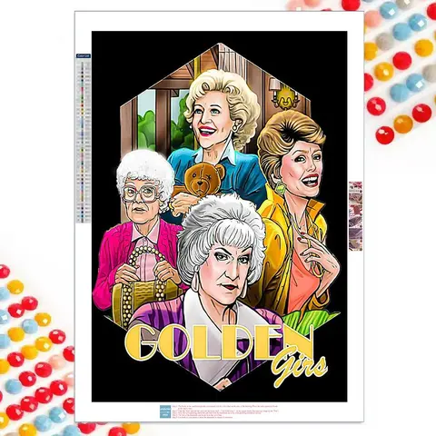 5D DIY Diamond Arts Colorful Painting Kit, 1 Set Cartoon Character Pattern Diamond Arts Colorful Painting without Frame, DIY Decorative Art Picture for Beginner, Diamond Painting Kits, Craft