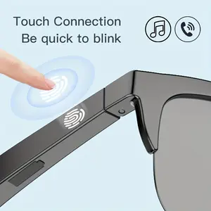 New Smart Wireless Sunglasses,  Wireless Talking, Music Playing, Outdoor Sports Headphones, Rechargeable HIFI Sound Quality, HD Lenses, Black Technology, Neutral, Touch, Long Battery Life, UV Protection, Suitable for Outdoor Sports photochromic eyeglass