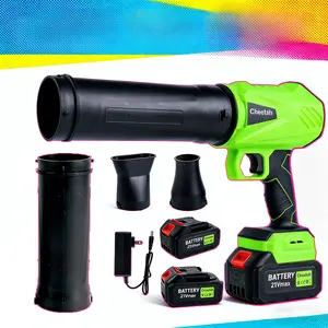 Cheetah  21V Leaf Blower Kit – 680W Pure Copper Motor, 2 Batteries + Charger, Turbo for Yard & Car, Adjustable Speed, High Thrust, Cordless Design