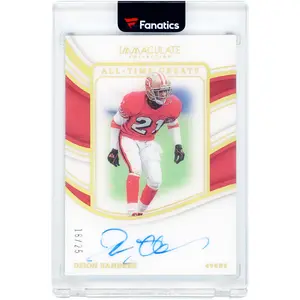 Deion Sanders San Francisco 49ers Autographed 2023 Panini Immaculate Collection All-Time Greats #ATG-DSA #16/25 Card - Fanatics Authentic Certified
