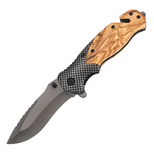 Camping stainless steel fruit knife high hardness sharp folding knife outdoor multi-function knife self-defense portable survival knife Christmas gift