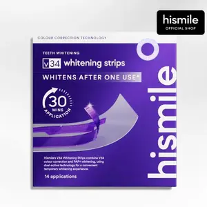 Hismile V34 Whitening Strips, Teeth Whitening Strips, Purple Tooth Whitening, Combining Whitening and Colour Correction