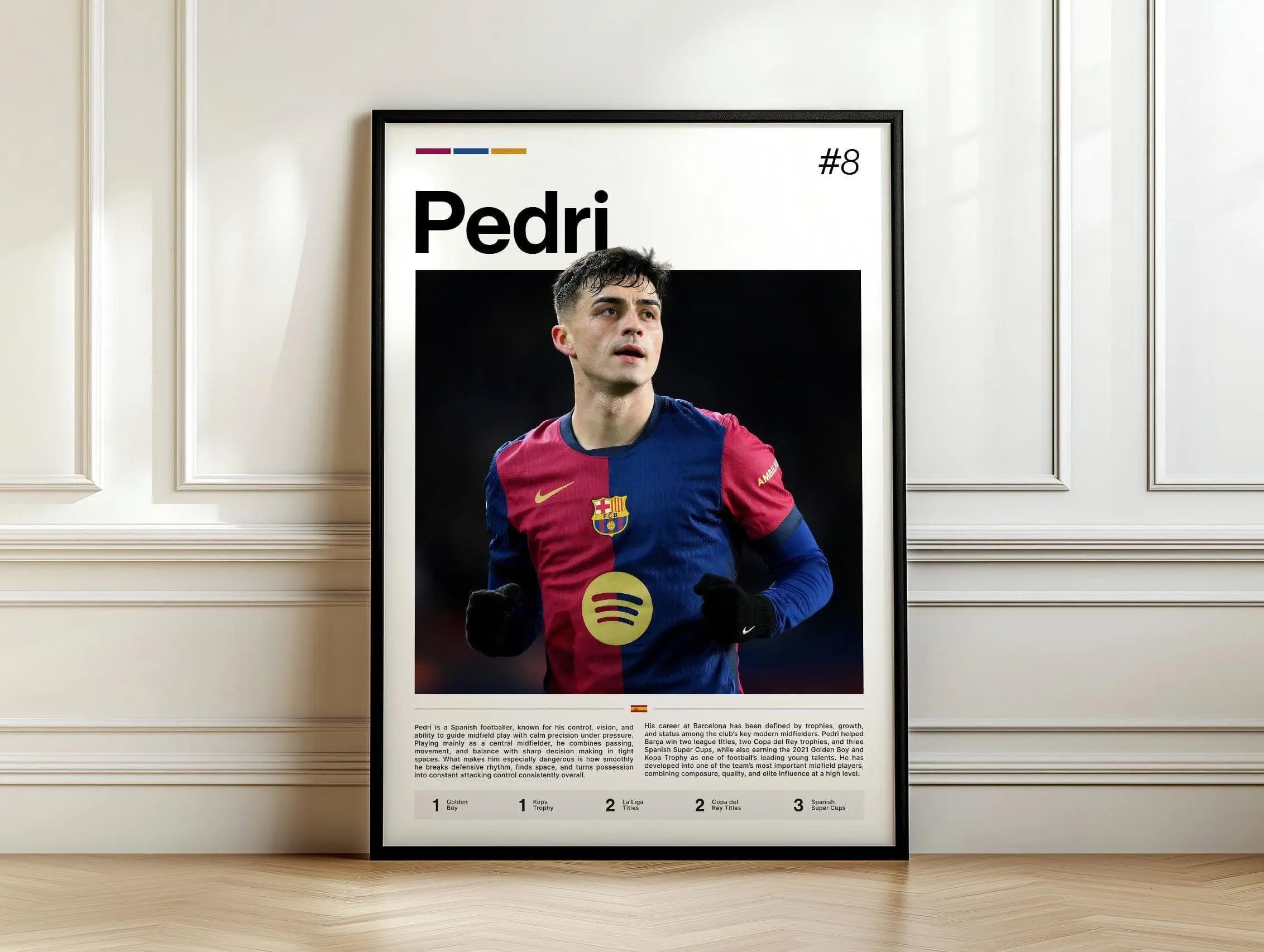 Pedri Gonzalez Lopez Poster, Pedri Art Print, Sports Wall Decor, Spanish Midfielder, Football Fan Gift