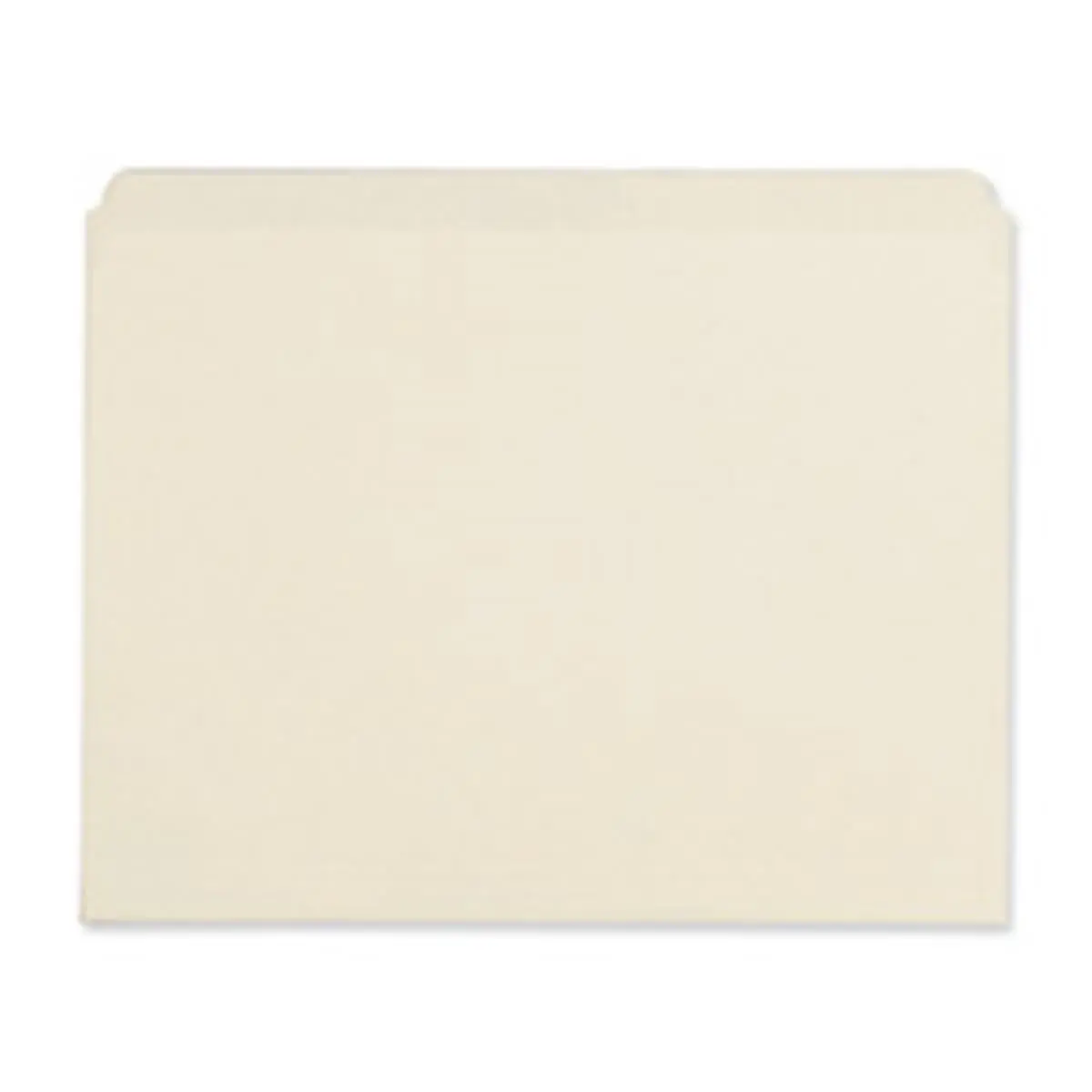 Business Source BSN43565 Manila Paper Filing Folder - 11pt Weight - Straight-Cut Tabs - 8.50"x11" Letter Size - Rounded Edges - Recycled Content Paper, 8.50" X 11"