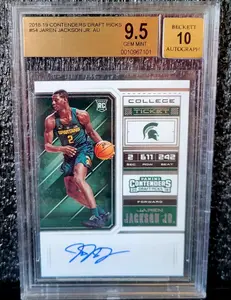 Beckett Jaren Jackson Jr 2018-19 Contenders Draft Pick RC Autograph BGS 9.5 Gem Mint Pop 5 Sports Memorabilia