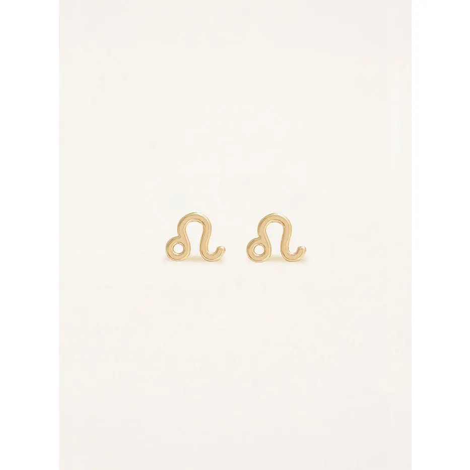 Leo Zodiac Earrings