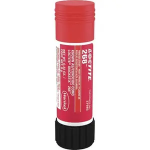 Loctite Red High-Strength Stick Form Threadlocker - 9g, Series 268, Full Cure 72h, Hand Tool Compatible, Heat Removal, Model 826036 for Home Improvement Threadlocking Needs