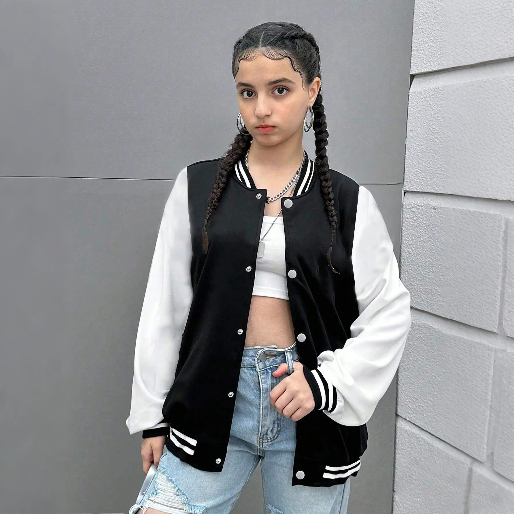 Teen Girls Casual Soft Fleece Jacket | Comfortable Easy Care School Daily Sweatshirt Outerwear
