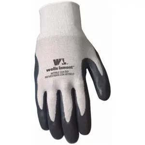 Wells Lamont 546M Mens Nitrile Coated Knit Gloves, Medium