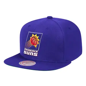 Mitchell & Ness Purple NBA Phoenix Suns HWC Team Ground Snapback Hat