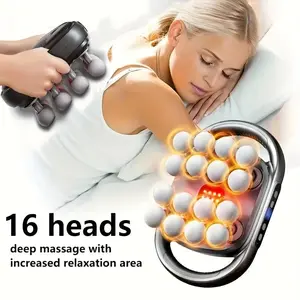 8-Head Deep Massage Gun – Large Relaxation Area, 3200rpm Strong Power, 30-40kg Pressure for Home Muscle Recovery