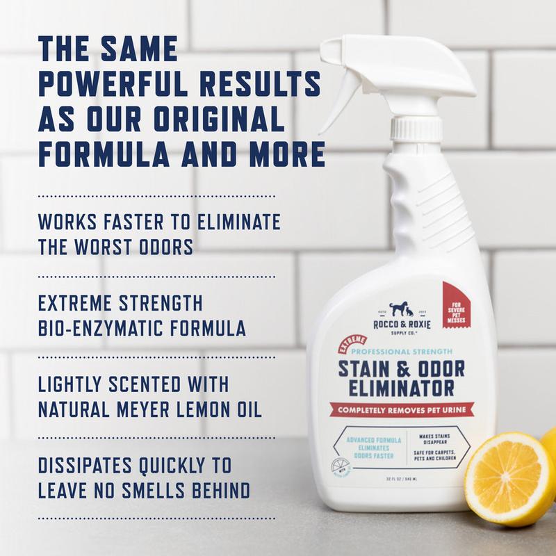 Rocco & Roxie Extreme Stain & Odor Eliminator | Clean Carpets, Floors and Sofas