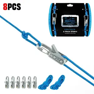 Retractable Buckle Rope-Adjustable Ropes 2026 New Rope Roller with Accessory Cord-Easy Secure Tie Down for Outdoor,Camping,Marine Rope,and Boating Guy Lines,Tools Gadgets,Truck Stuff,Car Essentials