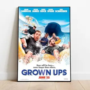 Grown Ups Poster, Grown Ups ,Minimalist Movie Poster, Vintage Retro Art Print , Custom Poster, Wall Art Print - Home Decor