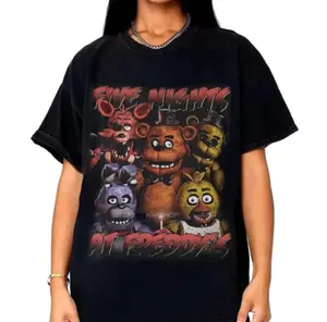 Limited Five Nights At Freddy's Vintage T-Shirt, FNAF T-Shirt All Size