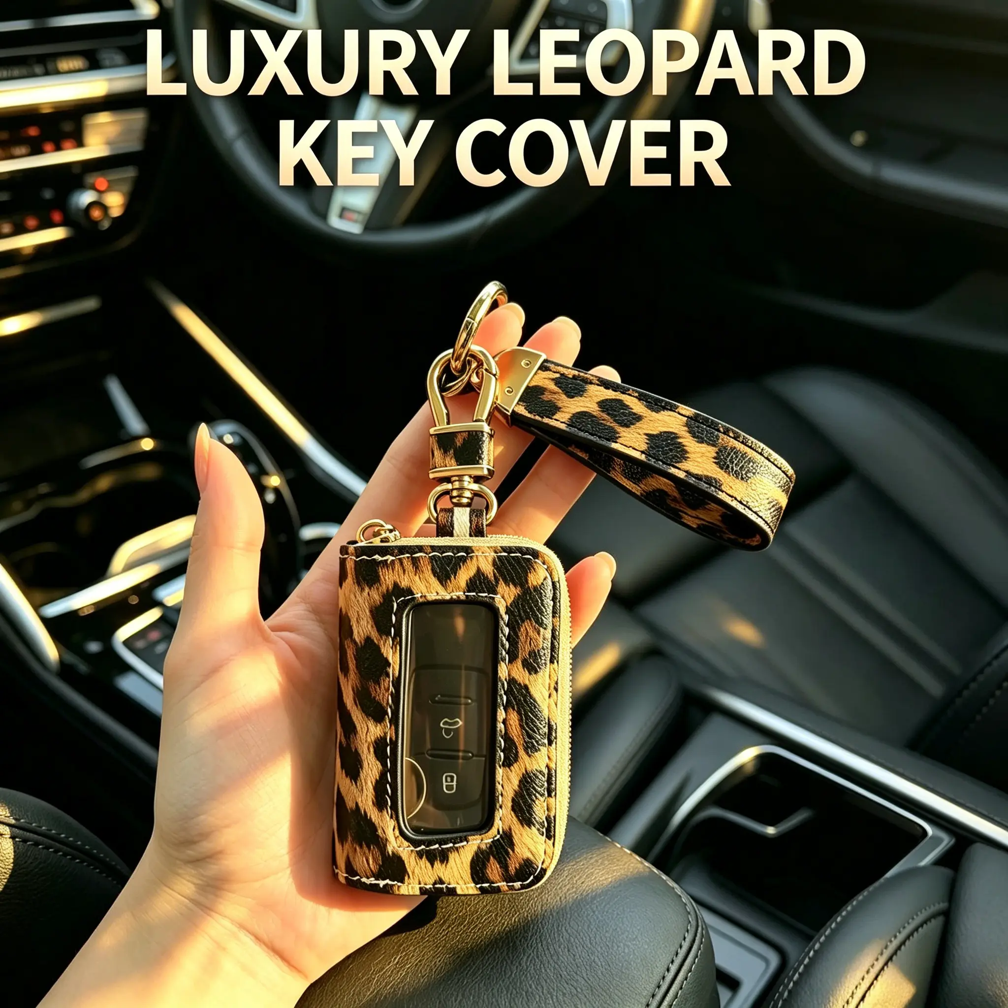 Leopard Keychain That Doubles as a Wallet – Hands-Free Mini Coin Purse & Car Key Holder, Perfect for Gym & Errands