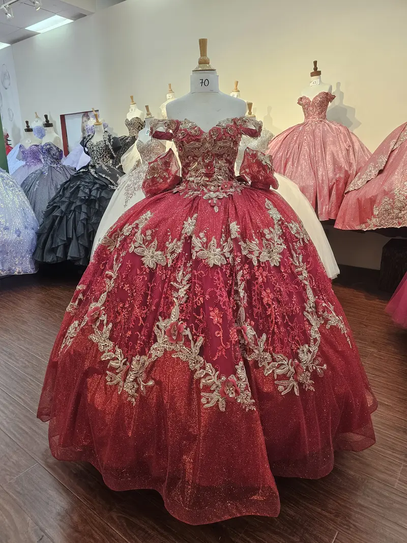 red gold quinceanera - TikTok Shop